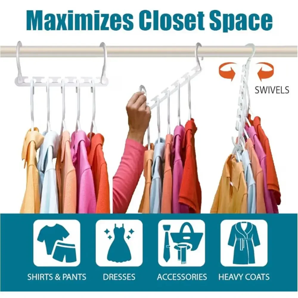 Wonder Hanger 8-Pack Space Saving Hangers